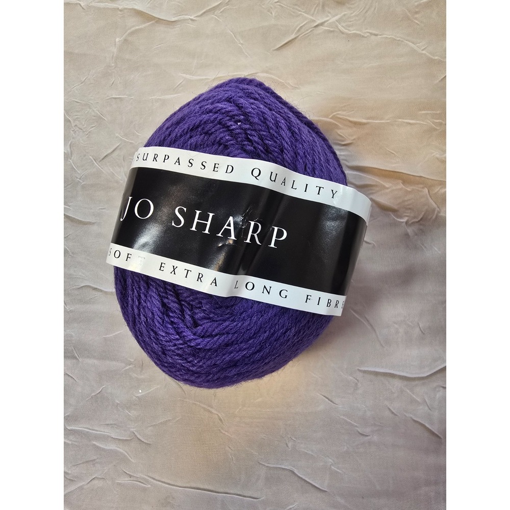 Jo Sharp Silkroad Ultra Purple Wool Yarn 10 Ball Shade 319 Dye Lot 32950 NZ Made